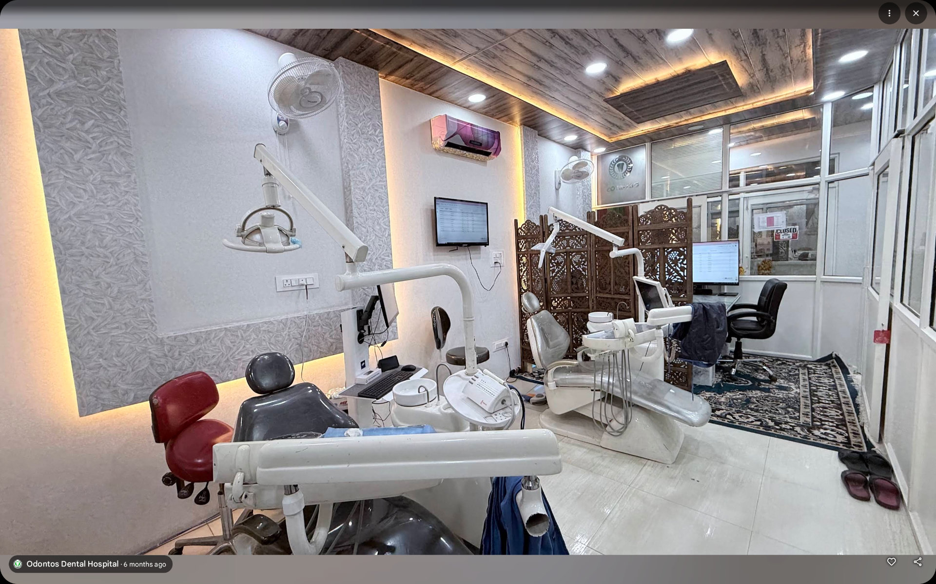Second dental operatory at Odontos Dental Hospital, Zirakpur